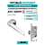 Ручка дверная межкомнатная Armadillo R.URB52.ARC CP/White-14 хром/белый с Магнитным замком Fuaro