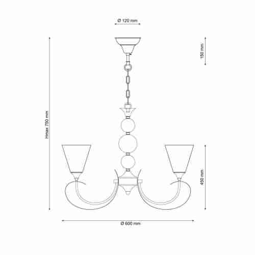 Подвесная люстра Lucia Tucci Mandoria 099.3