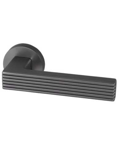 Комплект: Ручки Armadillo Urban Line URB6 BPVD-77+Завертка+Бесшумный замок Fuaro/вороненый никель