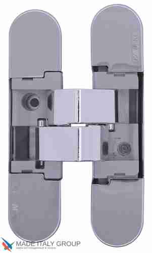 Kubica K1019 DXSX, KOMBI HYBRID CL петля скрытая универсальная ПОЛИРОВАННЫЙ ХРОМ (40 kg)