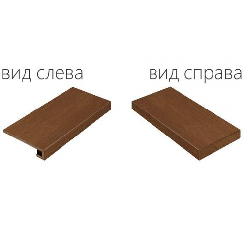 Керамогранит Italon Surface Кортен угл правая натур. рет. ступень 33х120