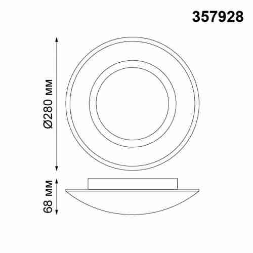 Потолочный светодиодный светильник Novotech Cail 357928