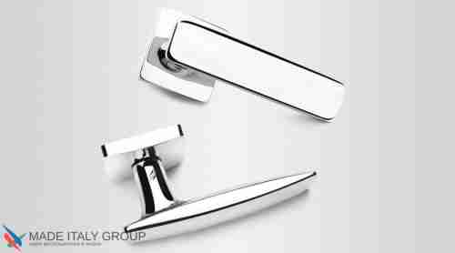 Дверная ручка на квадратном основании COLOMBO Bold PT11RSB-CR полированный хром