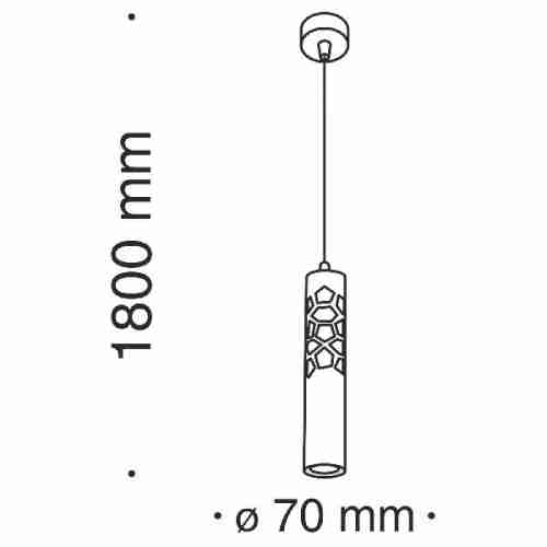 Подвесной светодиодный светильник Maytoni Torre P037PL-L11B4K