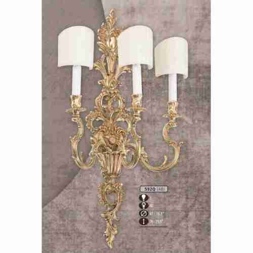 Бра Riperlamp 592Q/3 AB CREAM SHADE