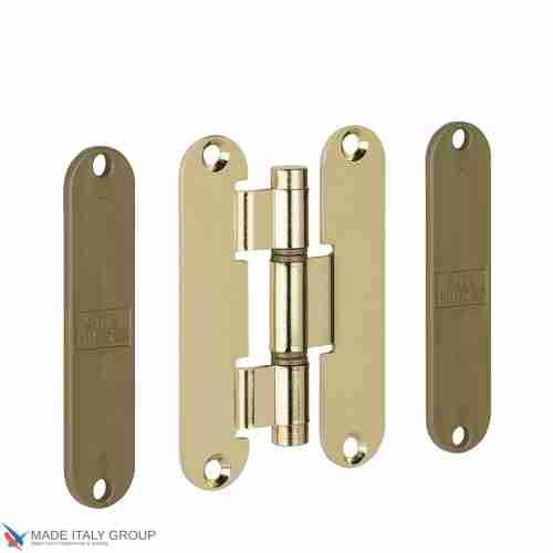 Петля карточная универсальная К27, цвет полированная латунь (140АО120 )