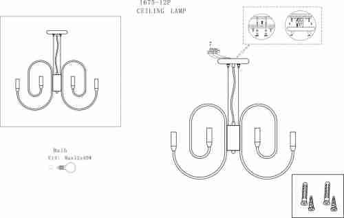 Подвесная люстра Favourite Drolling 1675-12P