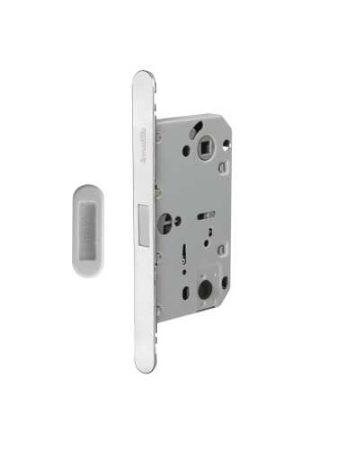 Замок дверной магнитный Armadillo (Армадилло) WC с ответной планкой GRAVITY.PRO G01.196.50.96 CP хром