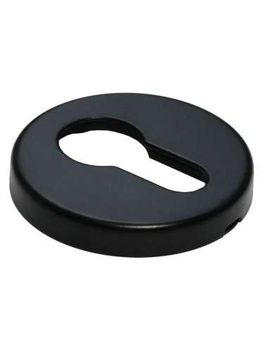 Накладка на замок Morelli Luxury LUX-KH-R NERO круглая под евроцилиндр, цвет черный