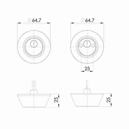 Замок Ajax (Аякс) врезной DK.001 ET BL черный