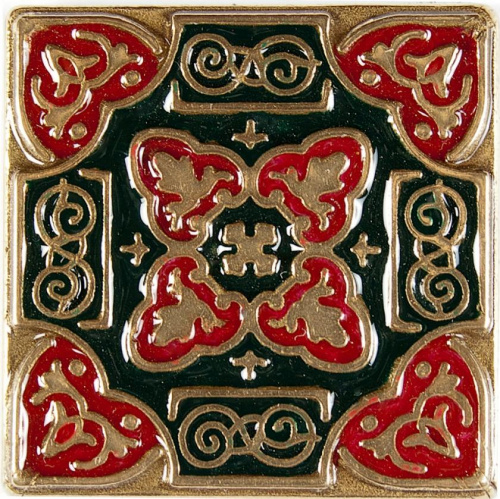 Вставка Kavarti из бронзы с эмалью Persia 1658 5х5