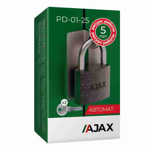 Замок навесной PD-01-25 англ. 2 кл. коробка