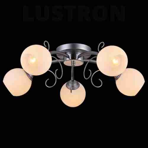 Люстра потолочная Natali Kovaltseva 11407/5C CHROME, GREY