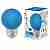Лампа светодиодная Volpe E27 1W синяя LED-G45-1W/BLUE/E27/FR/С UL-00005647