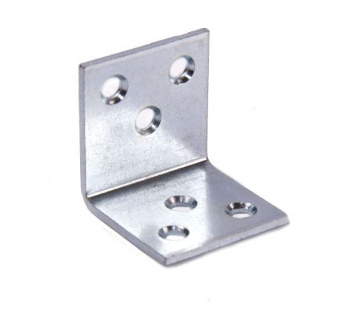 Уголок мебельный СКОБИС 30x30 (30х30х30х2) цинк белый