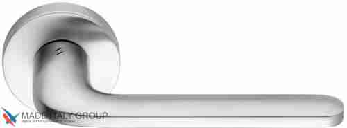 Дверная ручка на круглом основании COLOMBO Roboquattro ID41RSB-CM матовый хром