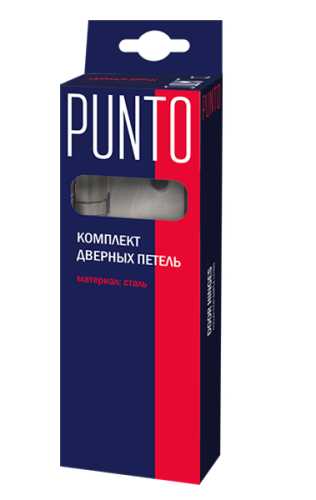 Комплект 4 шт. - Петля съемная Punto 113-4 100*70*2.5 CP left (хром) левая