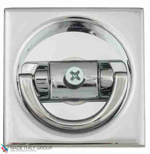 Ручка для раздвижной/распашной двери на квадратном основании Venezia U144 полированный хром