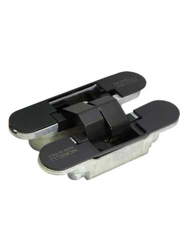 Петля скрытая Morelli HH-1 B врезная с 3D-регулировкой вес полотна до 40 кг, цвет черный