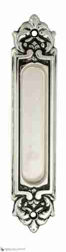 Ручка для раздвижной двери Venezia U122 DECOR натуральное серебро + черный (1шт.)