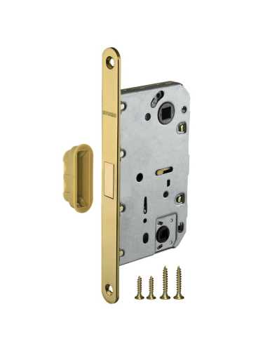 Ручка дверная Armadillo (Армадилло) межкомнатная R.URB52.SQUID (SQUID URB9) GOLD-24 золото 24К  Набор 8