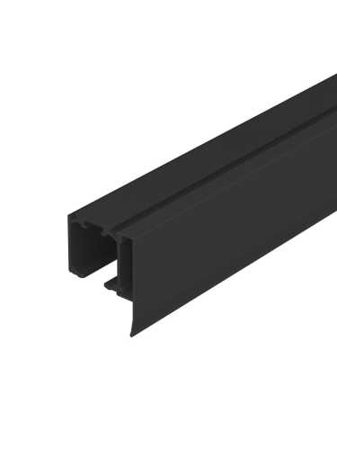 Комплект Armadillo (Армадилло) верхняя направляющая + декор.накладка SLD.Comfort-PRO.KIT/2000 track + dec (2м) BL Черный