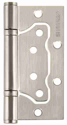 Комплект 8 шт. - Петля универсальная без врезки Fuaro 500-2BB/BL 100x2,5 SN мат. никель