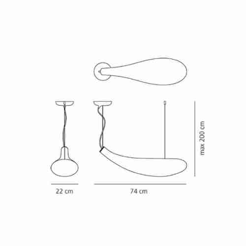 Светильник подвесной Artemide Cosmic 1629010A