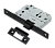 Защелка сантехническая PUERTO INLB 1070 Black с отверстием для завертки, черный