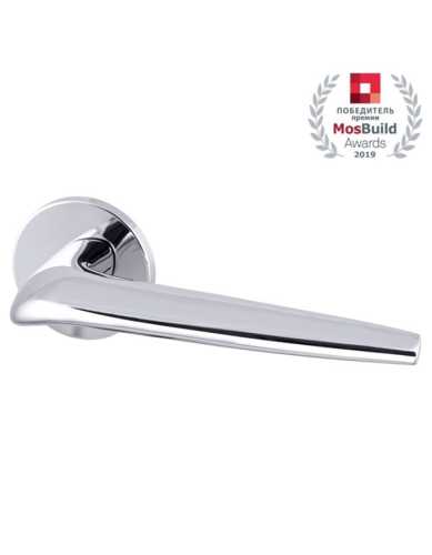 Комплект: Ручки Armadillo TWIN URS CP-8+Завертка+Бесшумный замок и Петли Fuaro/хром