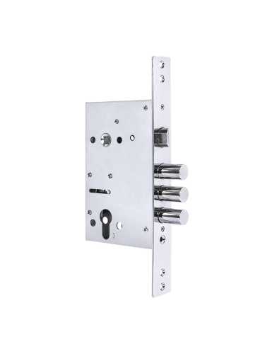 Корпус Punto (Пунто) врезного замка c защёлкой MDV30C-816 CP (V30/C) CP хром тех.уп.