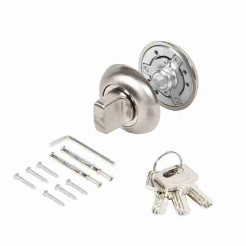 Завертка сантехническая Ajax (Аякс) с фиксацией ключом BK6.FIX.JR SN-3 мат.никель