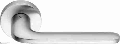 Дверная ручка на круглом основании COLOMBO Roboquattro ID41RSB-CM матовый хром