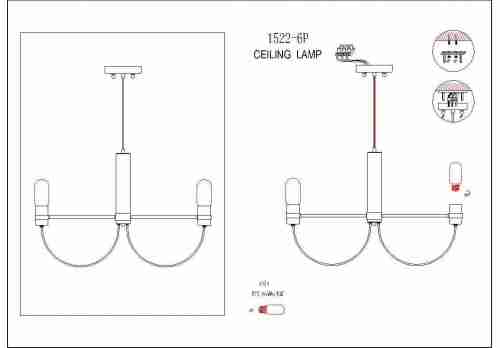 Подвесная люстра Favourite Nano 1522-6P