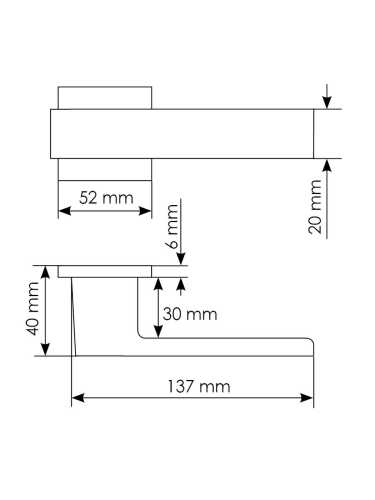 Комплект дверных ручек Morelli MH-56-S6 BL с заверткой MH-WC-S6 BL + магнитный замок M1895 BL, цвет черный