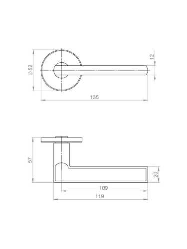 Ручка Ajax (Аякс) раздельная R.JSR51.APOLO BL-24 черный