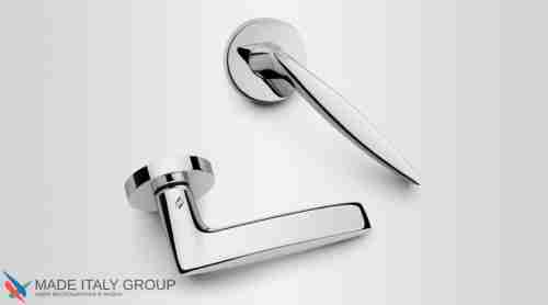 Дверная ручка на круглом основании COLOMBO Gaia GR11RSB-CR полированный хром