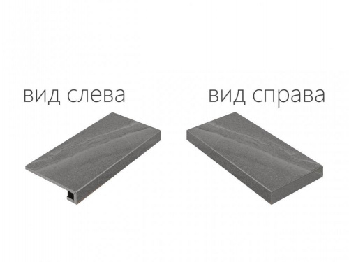 Керамогранит Italon Contempora Карбон угл правая паттин. рет. ступень 33х120