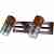 Спот N-Light 6203B/2E14 chrome + brown wood