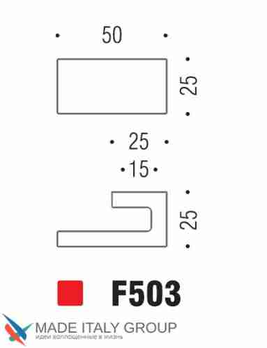 Ручка кнопка модерн COLOMBO DESIGN F503-CR полированный хром