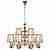 Подвесная люстра iLamp Brooklyn P2401-8+4 Nickel