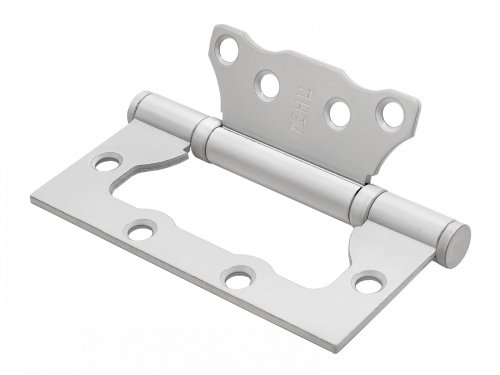 Петля стальная RENZ IN100-2BB FH SW безВР 100*75*2,5, 2 подшипника, б/колп., супер белый (без врезки)