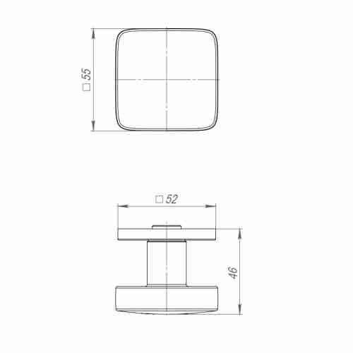Ручка раздельная R.ARC.R52.SALUT SSG-39 сатин.золото
