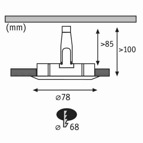 Встраиваемый светодиодный светильник Paulmann Nova 93627