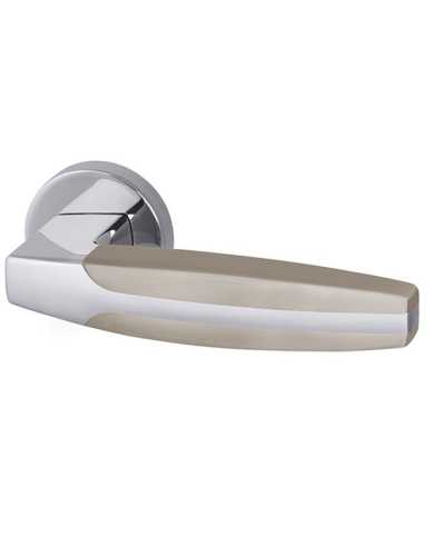 Комплект: Ручки Armadillo R.URB52.ARC N/CP-3+Завертка+Бесшумный замок Fuaro/матовый никель/хром