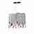 Подвесная люстра Lumina Deco Aldonea LDP 7051-4 CHR