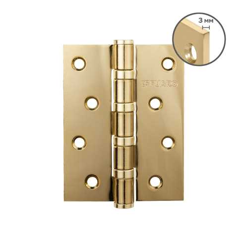 Петля универсальная Fuaro (Фуаро) HEAVY IN4400U GOLD-24 (золото 24K) 100х75х3 мм