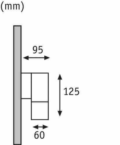 Уличный настенный светодиодный светильник Paulmann Led Flame Eisen 18008