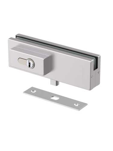 Замок Armadillo (Армадилло) для стеклянной двери Range.GL.L10 SS нерж. сталь