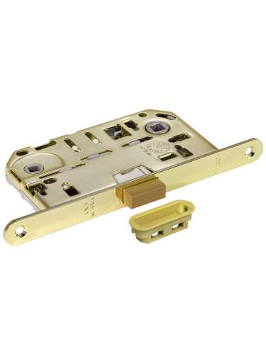 Защелка межкомнатная Morelli Luxury IM WC PG магнитная с ответной планкой, сантехническая, цвет золото